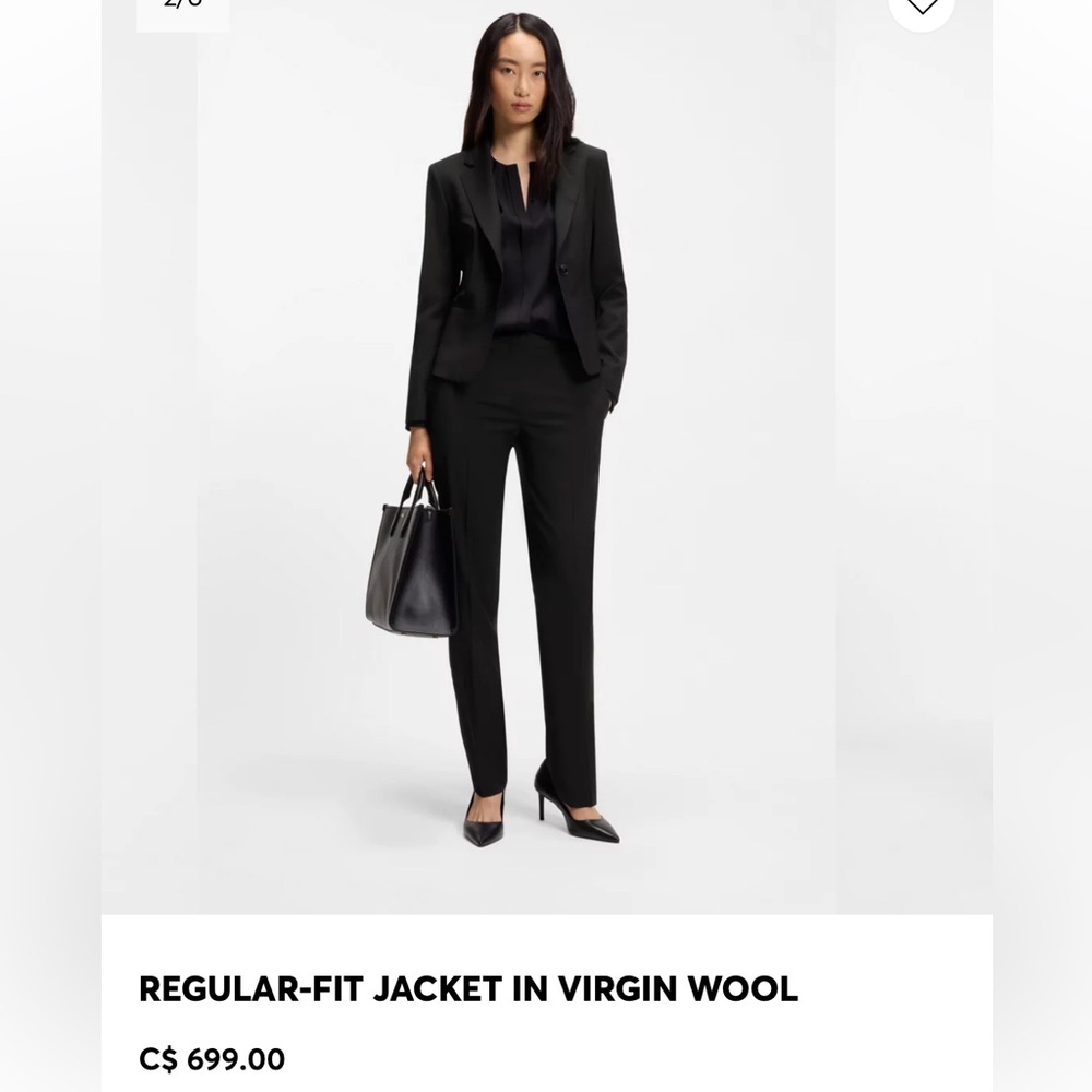 Hugo Boss Virgin Wool Blazer 36A Small